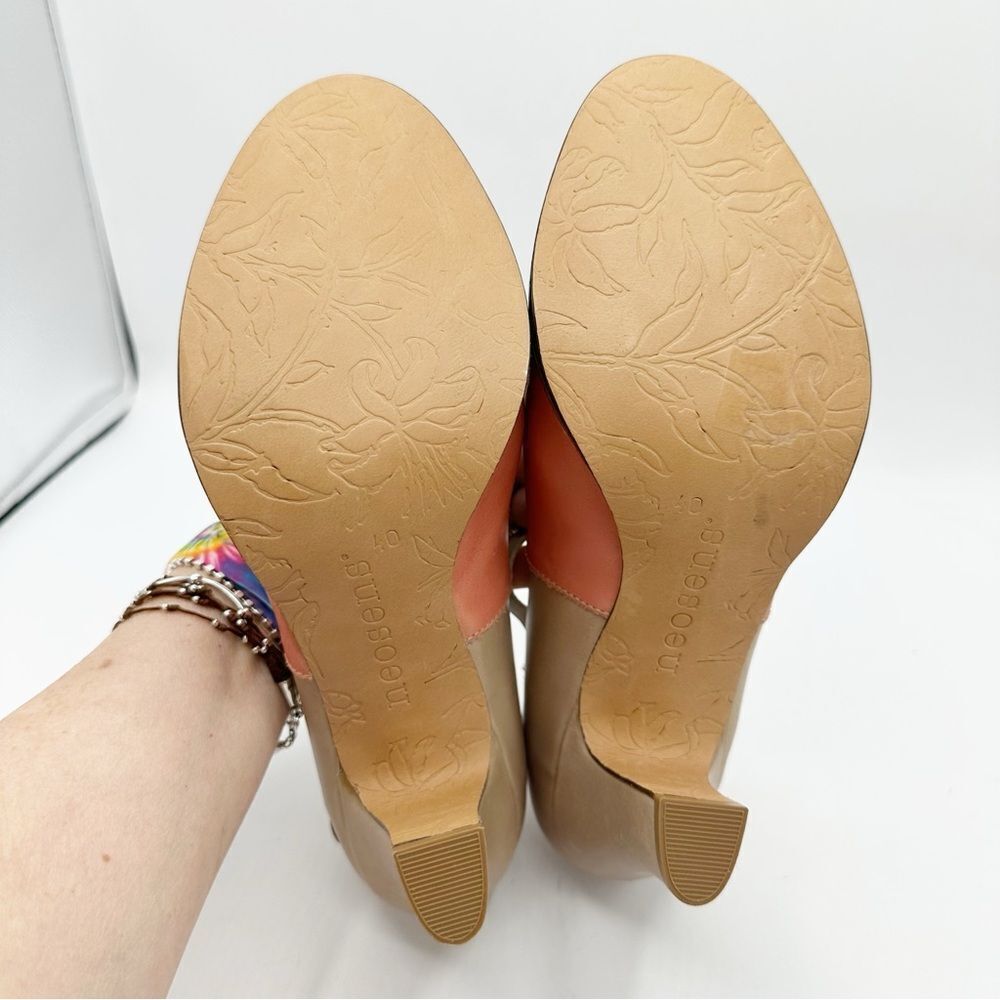 Retro Neosens Tricolor Kitten Heels Style 694 Made in Spain Size EU 40 US 9.5 - Picture 10 of 15